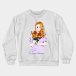 Tulip girl 6 Crewneck Sweatshirt